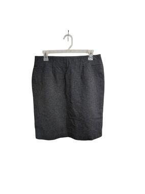 Tailored Pencil Skirt in Charcoal Gray